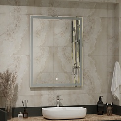 Continent Зеркало Mercury Standart Led 700x900 – фотография-9